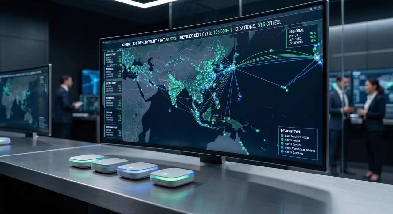 Global Workplace Technology & IoT Deployment Solution Visual